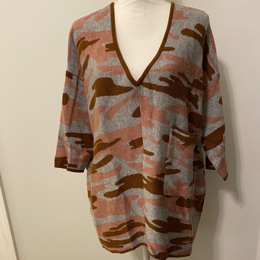 Kerisma Sweater pink camo S/M